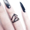 Affection Black Silver Midi Ring US2 To US6 1 Affection Black Silver Midi Ring US2 To US6 -Rogue & Wolf Shop 20201123 151449c