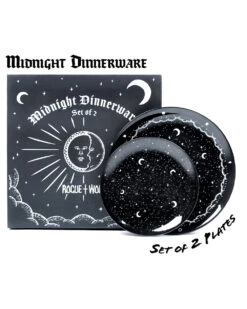 Midnight Dinnerware Set Of 2 Porcelain Plates