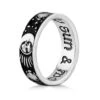 Sun And Moon Ring In Blackened Steel -Rogue & Wolf Shop 2021 10 13 9999 681 combined 01copy