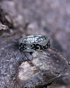 Third Eye Ring In Blackened Steel -Rogue & Wolf Shop 2021 10 15 9999 81