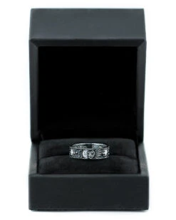 Sun And Moon Ring In Blackened Steel -Rogue & Wolf Shop 2021 10 16 9999 521