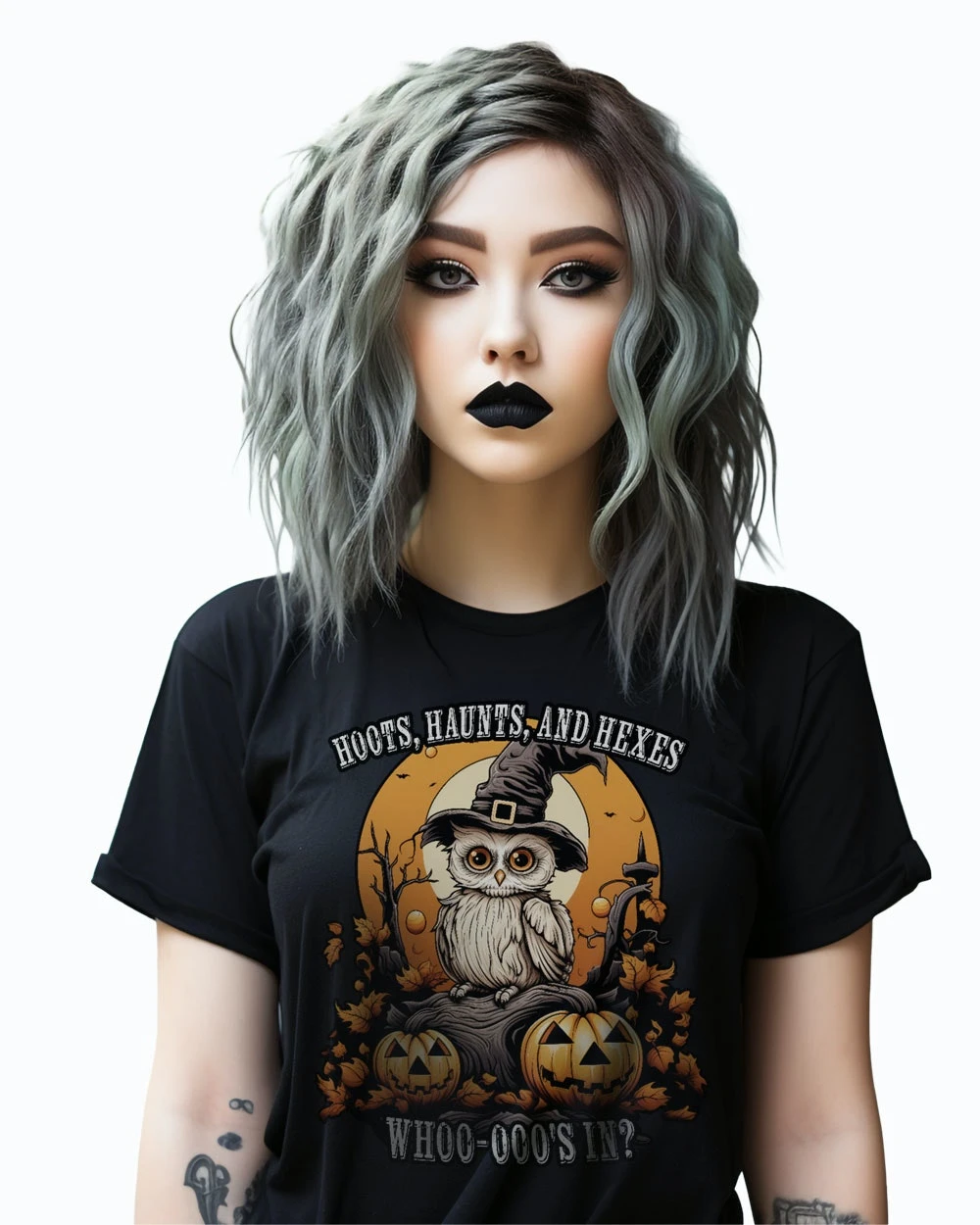 Hoots, Haunts, And Hexes Tee 4 Hoots, Haunts, And Hexes Tee - Image 2