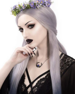 Eclipse Black Silver Necklace 19 Eclipse Black Silver Necklace -Rogue & Wolf Shop A7304629a