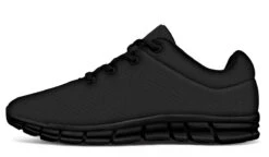Pitch Black Athletic Sneakers