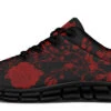 Blood Rose Romance Athletic Sneakers -Rogue & Wolf Shop AthleticSneakers BloodRoseRomanceAthleticSneakers 173 06594 Activesneakers Blk STR1 RAW
