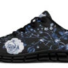 Blue Rose Romance Athletic Sneakers -Rogue & Wolf Shop AthleticSneakers BlueRoseRomanceAthleticSneakers 173 53159 Activesneakers Blk STR1 RAW