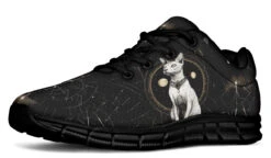 Cosmic Sphynx Cat Athletic Sneakers -Rogue & Wolf Shop AthleticSneakers CosmicSphynxCatAthleticSneakers 173 51133 Activesneakers Blk STR2 RAW