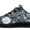 Steel Rose Romance Athletic Sneakers -Rogue & Wolf Shop AthleticSneakers GreyRoseRomanceAthleticSneakers 173 53161 Activesneakers Blk STR1 RAW