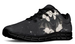 Moonlit Bat Athletic Sneakers -Rogue & Wolf Shop AthleticSneakers MoonlitBatAthleticSneakers 173 15788 Activesneakers Blk STR2 RAW