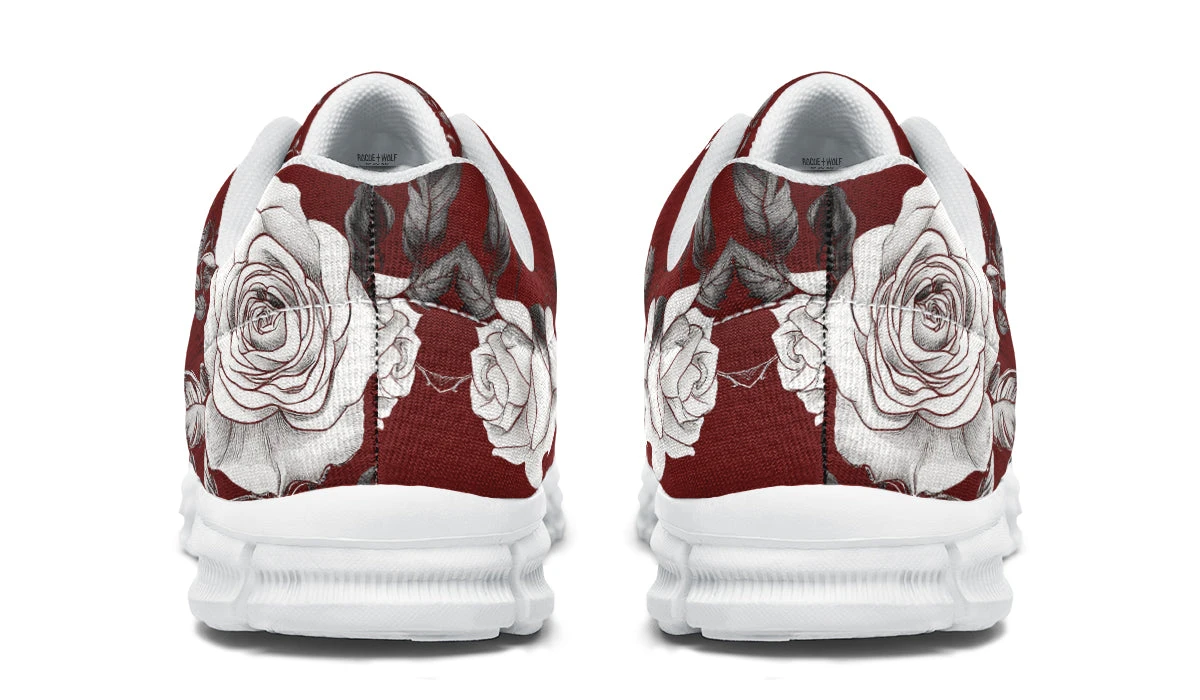 Red Rose Romance Athletic Sneakers 15 Red Rose Romance Athletic Sneakers - Image 13