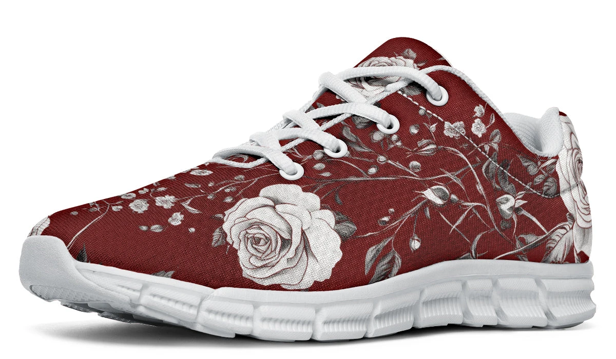 Red Rose Romance Athletic Sneakers 13 Red Rose Romance Athletic Sneakers - Image 11