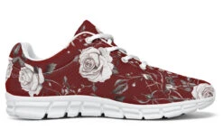 Red Rose Romance Athletic Sneakers 27 Red Rose Romance Athletic Sneakers -Rogue & Wolf Shop AthleticSneakers RedRoseRomanceAthleticSneakers 173 53163 Activesneakers WT STR3 RAW