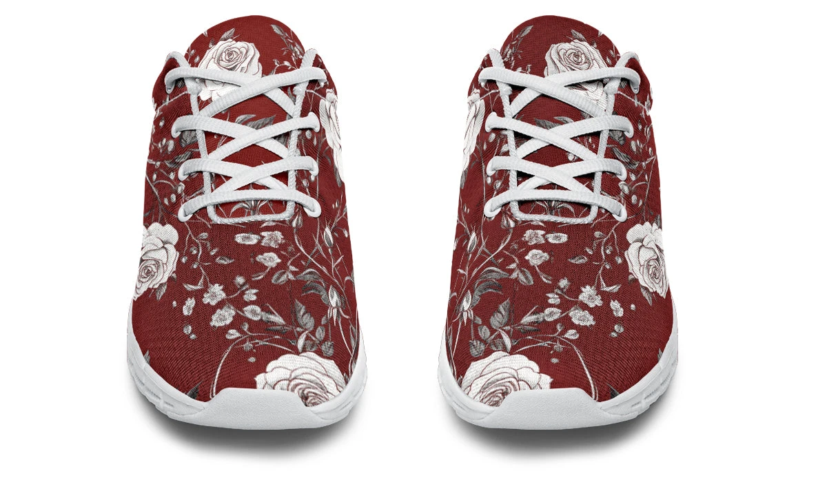 Red Rose Romance Athletic Sneakers 14 Red Rose Romance Athletic Sneakers - Image 12