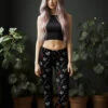 Skulls & Crystals Yoga Leggings -Rogue & Wolf Shop BonesLeggings Product 02