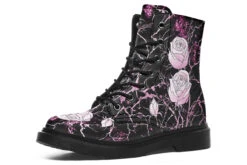 Amethyst Kintsugi Rose Boots -Rogue & Wolf Shop Boots AmethystKintsugiRoseBoots 173 35351 Boots Blk STR2 RAW