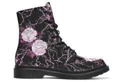 Amethyst Kintsugi Rose Boots -Rogue & Wolf Shop Boots AmethystKintsugiRoseBoots 173 35351 Boots Blk STR3 RAW