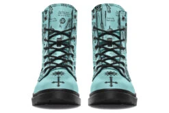Aqua Vampire Study Boots -Rogue & Wolf Shop Boots AquaVampireStudyBoots 173 86792 Boots Blk STR4 RAW