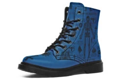 Blue Vampire Study Boots -Rogue & Wolf Shop Boots BlueVampireStudyBoots 173 86772 Boots Blk STR2 RAW