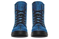 Blue Vampire Study Boots -Rogue & Wolf Shop Boots BlueVampireStudyBoots 173 86772 Boots Blk STR4 RAW