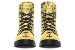 Gold Vampire Study Boots -Rogue & Wolf Shop Boots GoldVampireStudyBoots 173 86807 Boots Blk STR4 RAW