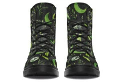 Green Moonlit Botanica Boots -Rogue & Wolf Shop Boots GreenMoonlitBotanicaBoots 173 31360 Boots Blk STR4 RAW