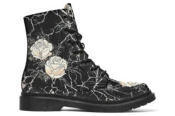 Ivory Kintsugi Rose Boots -Rogue & Wolf Shop Boots IvoryKintsugiRoseBoots 173 35348 Boots Blk STR3 RAW