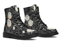Ivory Kintsugi Rose Boots -Rogue & Wolf Shop Boots IvoryKintsugiRoseBoots 173 35348 Boots Blk STR9 RAW