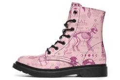 Pink Cat Study Boots