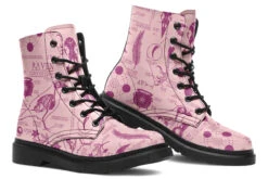Pink Raven Study Boots -Rogue & Wolf Shop Boots PinkRavenStudyBoots 173 23375 Boots Blk STR8 RAW