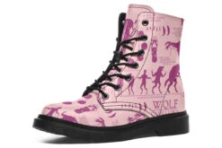 Pink Wolf Study Boots -Rogue & Wolf Shop Boots PinkWolfStudyBoots 173 23359 Boots Blk STR2 RAW