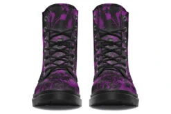 Purple Rose Romance Boots -Rogue & Wolf Shop Boots PurpleRoseRomanceBoots 173 85214 Boots Blk STR4 RAW