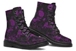 Purple Rose Romance Boots -Rogue & Wolf Shop Boots PurpleRoseRomanceBoots 173 85214 Boots Blk STR8 RAW