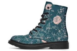 Teal Rose Romance Boots