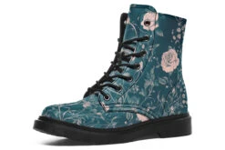 Teal Rose Romance Boots -Rogue & Wolf Shop Boots TealRoseRomanceBoots 173 06319 Boots Blk STR2 RAW