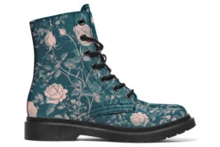 Teal Rose Romance Boots -Rogue & Wolf Shop Boots TealRoseRomanceBoots 173 06319 Boots Blk STR3 RAW