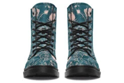 Teal Rose Romance Boots -Rogue & Wolf Shop Boots TealRoseRomanceBoots 173 06319 Boots Blk STR4 RAW