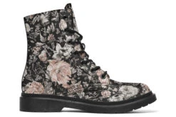 Vintage Peonies Boots -Rogue & Wolf Shop Boots VintagePeoniesBoots 173 08182 Boots Blk STR3 RAW