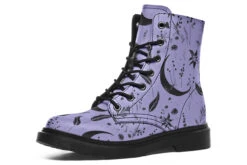 Violet Moonlit Botanica Boots -Rogue & Wolf Shop Boots VioletMoonlitBotanicaBoots 173 15504 Boots Blk STR2 RAW