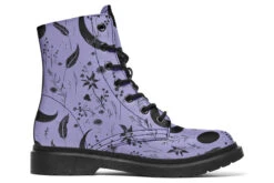Violet Moonlit Botanica Boots -Rogue & Wolf Shop Boots VioletMoonlitBotanicaBoots 173 15504 Boots Blk STR3 RAW