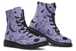 Violet Moonlit Botanica Boots -Rogue & Wolf Shop Boots VioletMoonlitBotanicaBoots 173 15504 Boots Blk STR8 RAW