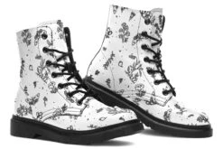 White Nightshade Boots -Rogue & Wolf Shop Boots WhiteNightshadeBoots 173 42759 Boots Blk STR8 RAW