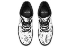 White Nightshade Boots -Rogue & Wolf Shop Boots WhiteNightshadeBoots 173 42759 boots RAW Blk STR6