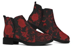 Blood Rose Romance Chelsea Boots -Rogue & Wolf Shop ChelseaBoots BloodRoseRomanceChelseaBoots 173 06856 Neatboots Blk STR7 NLB