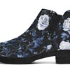Blue Rose Romance Chelsea Boots -Rogue & Wolf Shop ChelseaBoots BlueRoseRomanceChelseaBoots 173 53979 Neatboots Blk STR1 NLB