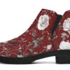 Red Rose Romance Chelsea Boots -Rogue & Wolf Shop ChelseaBoots RedRoseRomanceChelseaBoots 173 53994 Neatboots Blk STR1 NLB
