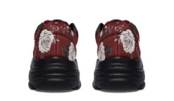 Red Rose Romance Chunky Sneakers -Rogue & Wolf Shop ChunkySneakers RedRoseRomanceChunkySneakers 173 53369 Chunkysneakers Blk STR5 RAW
