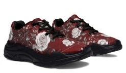 Red Rose Romance Chunky Sneakers -Rogue & Wolf Shop ChunkySneakers RedRoseRomanceChunkySneakers 173 53369 Chunkysneakers Blk STR6 RAW