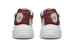 Red Rose Romance Chunky Sneakers -Rogue & Wolf Shop ChunkySneakers RedRoseRomanceChunkySneakers 173 53369 Chunkysneakers WT STR5 RAW