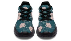 Teal Rose Romance Chunky Sneakers -Rogue & Wolf Shop ChunkySneakers TealRoseRomanceChunkySneakers 173 53362 Chunkysneakers Blk STR4 RAW
