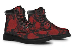 Blood Rose Romance Classic Boots -Rogue & Wolf Shop ClassicBoots BloodRoseRomanceClassicBoots 173 06769 Classicboots Blk STR8 NLB